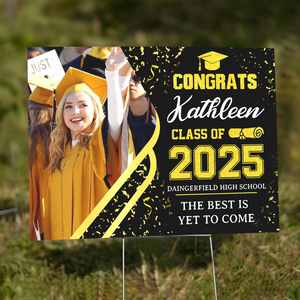 Custom Photo Class of 2025 Personalized Yard Sign Graduation Party Decor CH07 895432