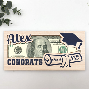 Customized Class Of 2025 Graduation Gifts Wood Money Holder HO82 893566