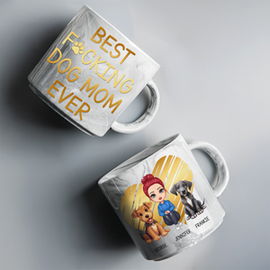 Best Dog Mom Ever Mother's Day Marble Mug TH10 892625