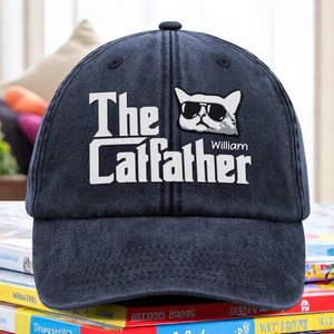 The Catfather Washed Denim Baseball Cap TH10 892997