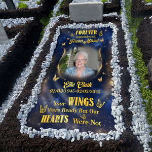 Custom Photo Gone But Never Forgotten Grave Memorial Blanket HA75 892072