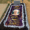 Custom Photo Gone But Never Forgotten Grave Memorial Blanket HA75 892072