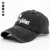 Custom Photo Dog Dad Dog Mother Washed Denim Baseball Cap Gift for Dog Lovers TH10 894281