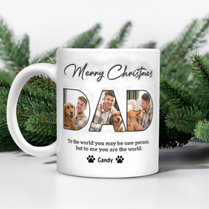 Custom Photo Merry Christmas 3D Inflated Effect Mug For Dad TH10 894315