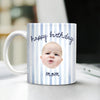 Custom Baby Face Happy Birthday Print Full Mug Gift For Dad, Mom HA75 921730
