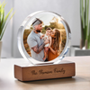 Custom Family Photo Round Acrylic Frame Block Gift CH07 896034
