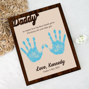 I'll Always Be Your Little Girl Gift For For Dad 2-Layered Wooden Plaque With Stand TH10 892981