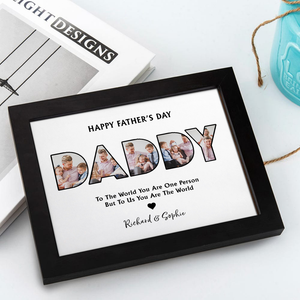 Custom Photo Dad, Thank For Making My Childhood Unforgettable Picture Frame Father's Day Gift CH07 895388