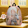 Custom Photo Boy Riding Dinosaur Backpack Back To School Gift For Son Daughter CH07 896466