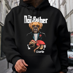 Custom Dog Photo The Dogfather Shirt Personalized Gift For Dog Dad HO82 893868
