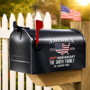 Personalized America 250th Anniversary Mailbox Decal HO82 901032