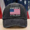 America 1776 - 2026 Washed Denim Baseball Cap TH10 894839