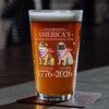 Custom Dog Celebrating America's Semiquincentennial Year Beer Glass LM32 895167