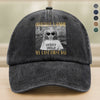 Personalised Vintage Photo And Year Senior - Officially A Senior - My Last First Day Washed Denim Baseball Cap HA75 922070