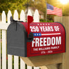 Custom Family Name 250 Years of Freedom We The People Patriotic Mailbox Cover HO82 900920