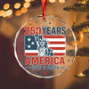 250 Years America 1776 - 2026 Glass Ornament HO82 894536