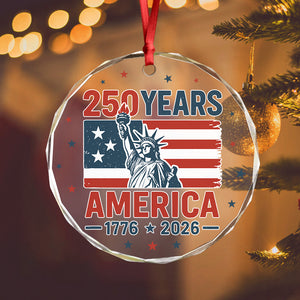 250 Years America 1776 - 2026 Glass Ornament HO82 894536