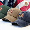 Custom Photo Even My Dogs Love USA 250 Washed Denim Baseball Cap HO82 894720