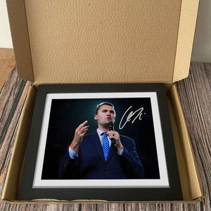 Charlie Kirk Autographed Signed Picture Frame HA75 64424