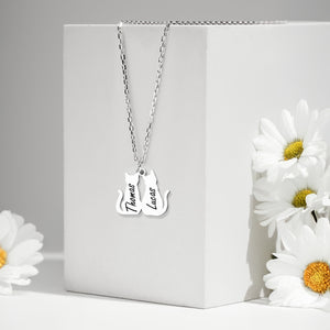 Custom Cat Name Personalized Shape Necklace Gift For Cat Lovers HA75 892802