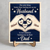 Custom Kids Names Our Kids Having You as Their Dad Is the Best Gift 2-Layered Wooden Plaque With Stand HA75 921422