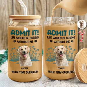 Custom Photo Admit It - Personalized Glass Can With Lid HO82 894670