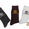 Personalized Name Wedding Rings Embroidered Socks, Custom Gift for Couples LM32 669785