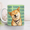 Custom Dog Photo Watercolor Print Full Mug - Personalized Pet Mug, Custom Dog Lover Gift for Family & Friends CH07 180448