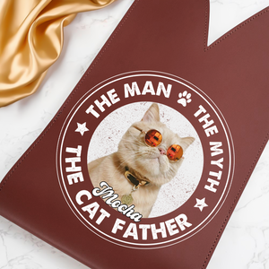Custom Photo The Man The Myth The Dog Father Leather Wine Bag HA75 892906