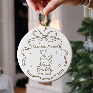 Personalized Custom Name Forever Loved Ceramic Ornament For Pet Lover TH10 896639