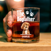 Custom Dog Photo The Dog Father Whiskey Glass Gift For Father's Day, Dog Dad HO82 893958