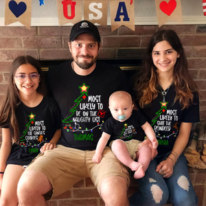 Custom Name Most Likely To Family Christmas Shirt TH10 896005
