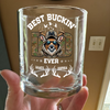 Best Buckin' Dad Hunter Whiskey Glass Personalized Gift For Hunter, Dad HO82 893806