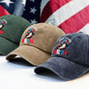 250 Years USA Bruh 250th Birthday 1776-2026 Eagle Flag Washed Denim Baseball Cap HA75 897332