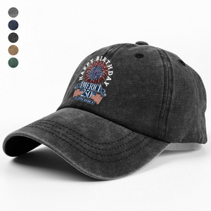 America 250 Semiquincentennial Fireworks Celebration Washed Denim Baseball Cap HO82 894610