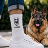 Custom Dog Cat Face Embroidered Socks Pet Lover Gift CH07 180350