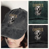 Custom Dog Photo Washed Denim Baseball Cap Vintage Style TH10 170387