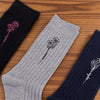 Personalized Name Birth Flower Embroidered Socks Gifts For Wife, Family Or Bestie HA75 919116