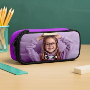 Custom Kid Photo Pencil Case Personalized Back To School Gift For Daughter Son CH07 896228
