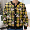 Custom Cat Photo Christmas Pattern Cardigan Christmas Gift HO82 900402