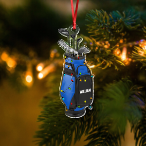 Custom Name Golf Backpacks Christmas Acrylic Ornament LM32 893837