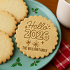 Custom Family Name Let's Party Cheers 2026 Cookie Stamp TH10 898011