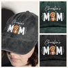 Custom Photo Dog Cat - Dog Mom Cat Mom Washed Denim Baseball Cap HA75 897008
