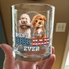 Custom Photo Best Dog Dad Ever Dog Whiskey Glass Gift For Dad HO82 893930