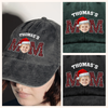 Custom Kid Face Washed Denim Baseball Cap Christmas Gift For Dad Mom HO82 894402