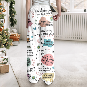 Personalized Name Bad B*tch Affirmation Funny Sweatpants For Bestie LM32 895385