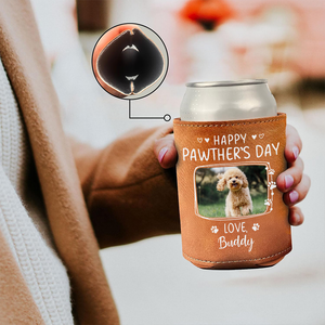 Custom Dog Cat Photo Happy Pawther’s Day Can Cooler Holder HA75 892554
