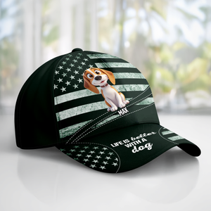Life Is Better With Dogs - Personalized Cap Gift For Dogs Lovers LM32 897177