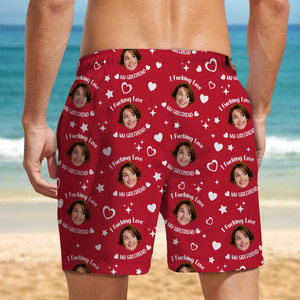 Custom Photo I Fking Love My Lover Beach Short For Couple TH10 892825