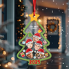 Christmas Tree With Funny Face Personalized Shaker Ornament Christmas Gift For Family CH07 896912